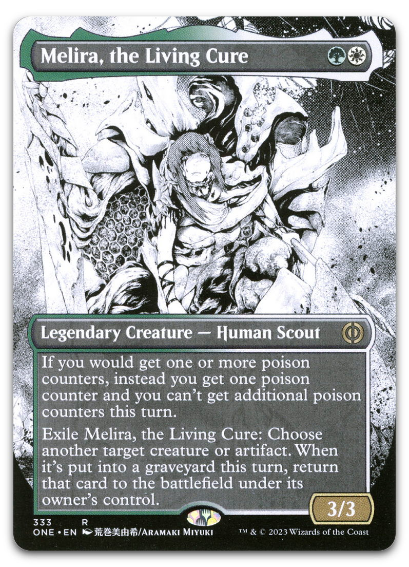 Melira, the Living Cure (Borderless) (Phyrexia: All Will Be One)