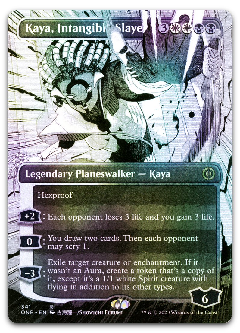 Kaya, Intangible Slayer (Borderless) (Phyrexia: All Will Be One)