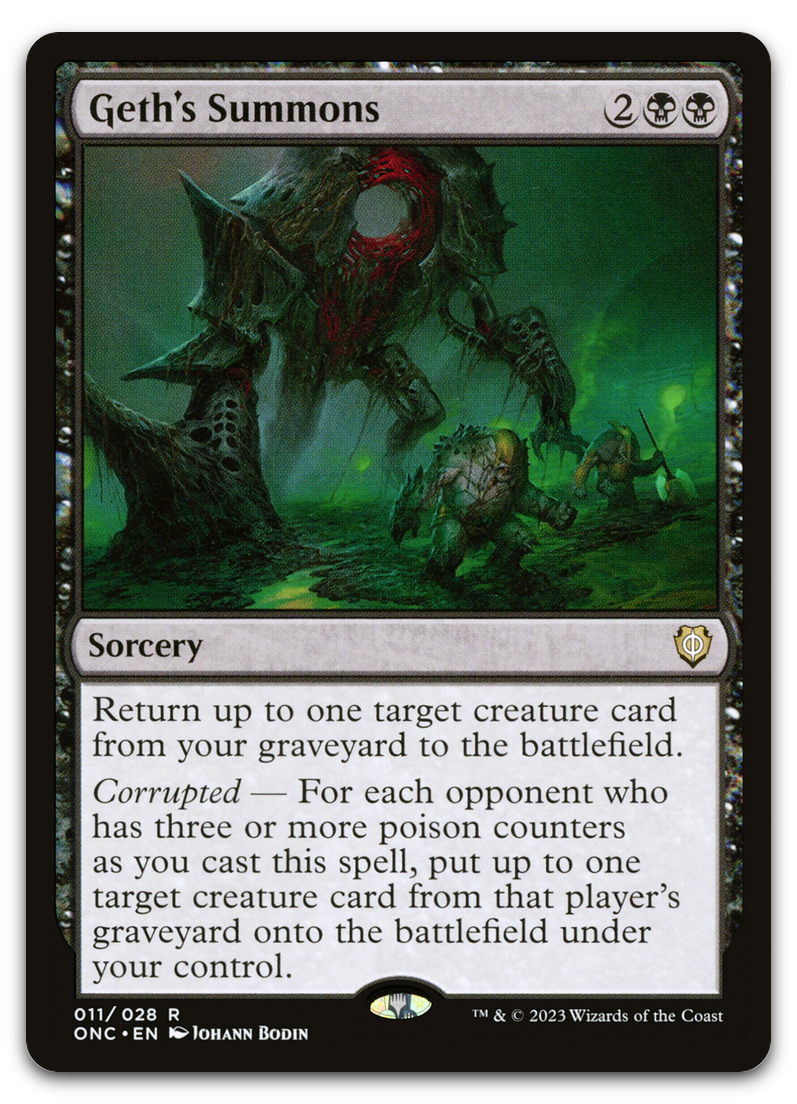 Geth's Summons (Commander: Phyrexia: All Will Be One)