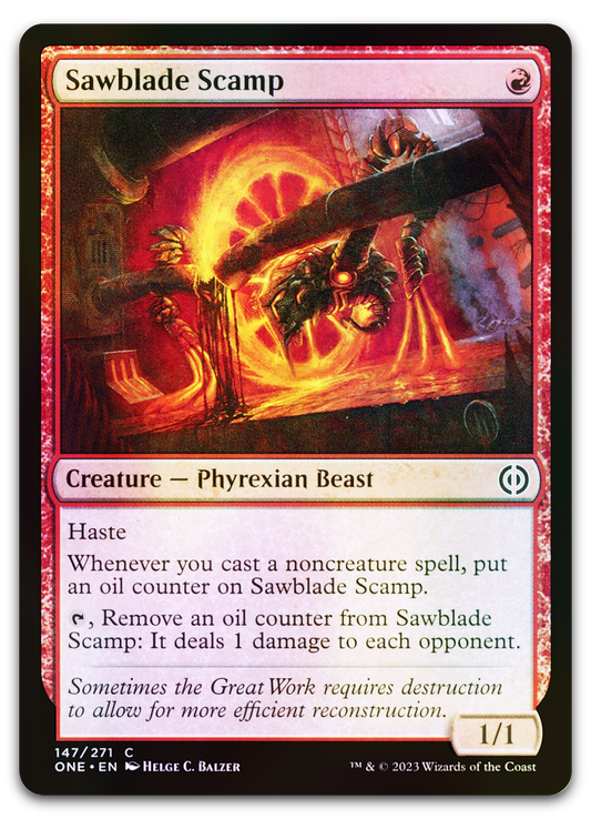 Sawblade Scamp (Phyrexia: All Will Be One)