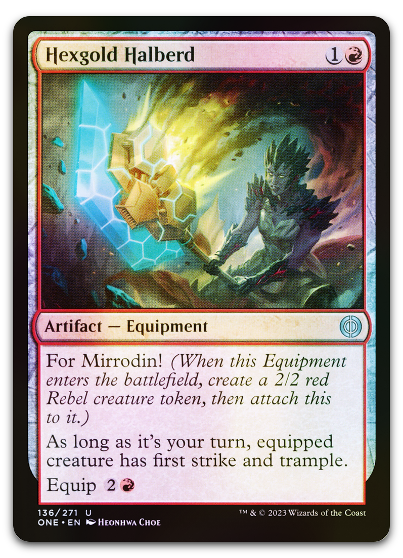 Hexgold Halberd (Phyrexia: All Will Be One)