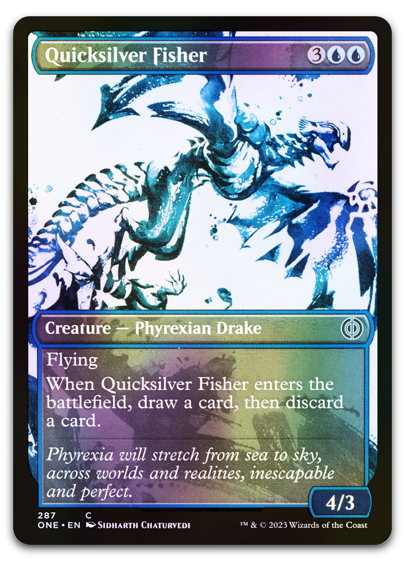 Quicksilver Fisher (Showcase) (Phyrexia: All Will Be One)