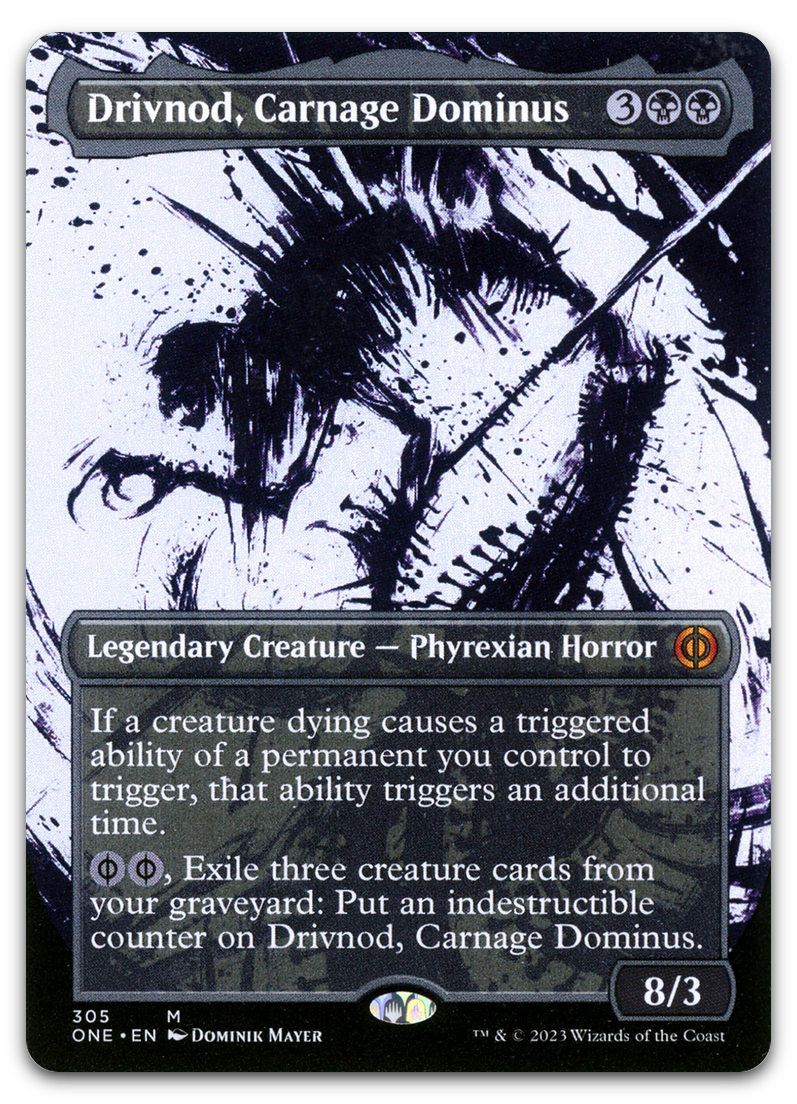 Drivnod, Carnage Dominus (Showcase) (Phyrexia: All Will Be One) – Cardsurfer Games