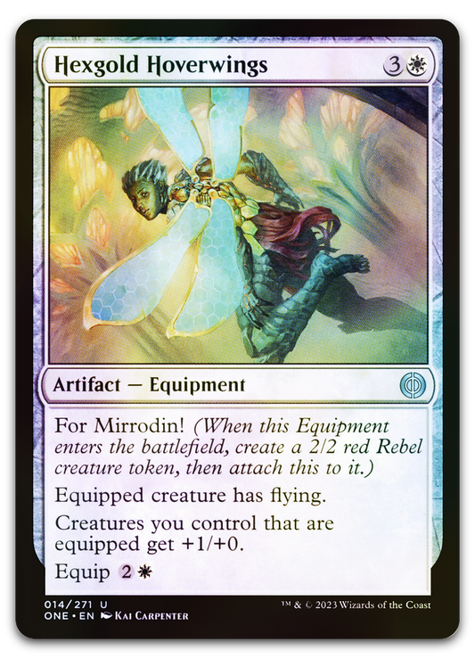 Hexgold Hoverwings (Phyrexia: All Will Be One)