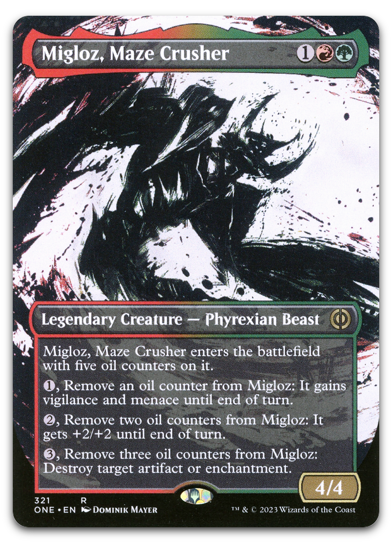 Migloz, Maze Crusher (Showcase) (Phyrexia: All Will Be One)