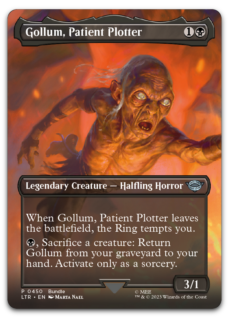 Gollum, Patient Plotter (Borderless) (LTR Bundle) (Unique and Miscellaneous Promos)