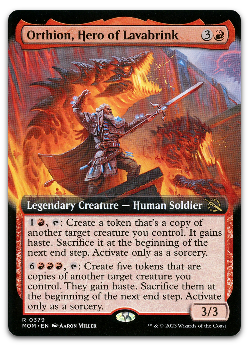 Orthion, Hero of Lavabrink (Extended Art) (March of the Machine)