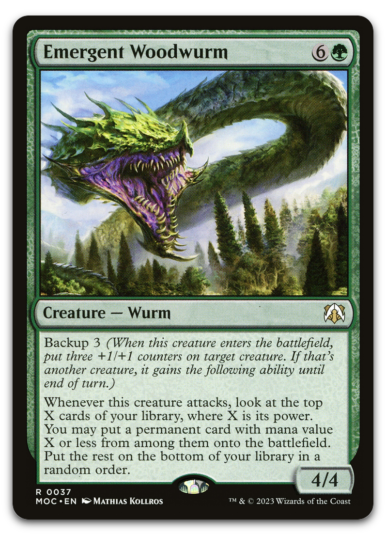 Emergent Woodwurm (Commander: March of the Machine)