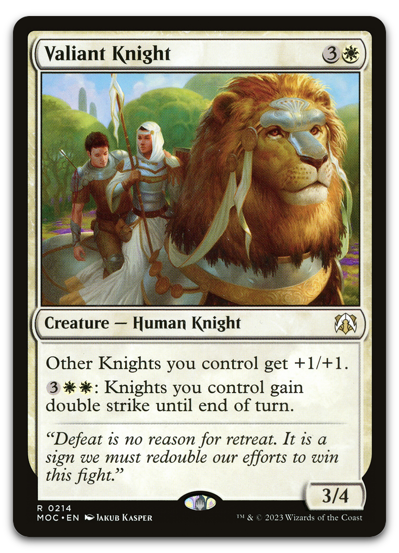 Valiant Knight (Commander: March of the Machine)