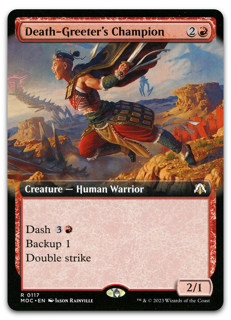 Death-Greeter's Champion (Extended Art) (Commander: March of the Machine)