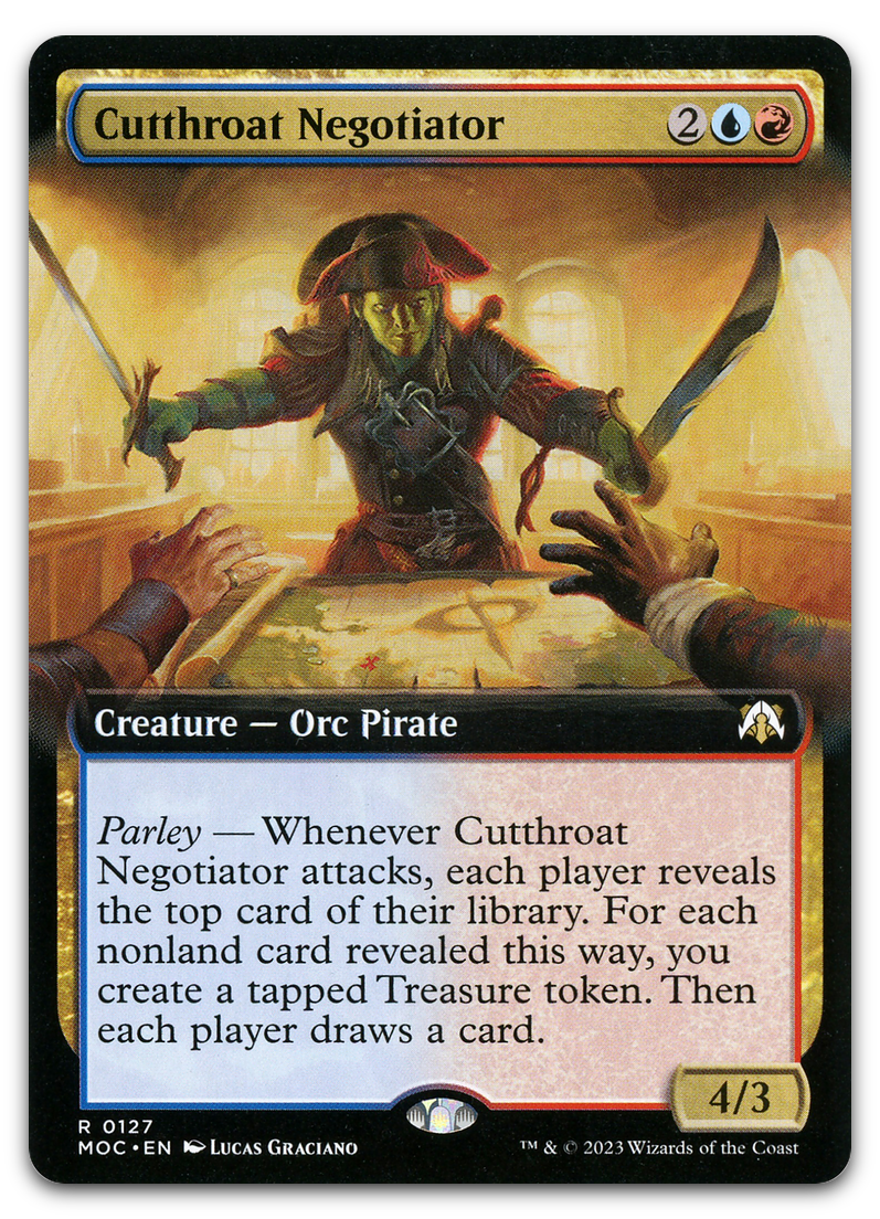 Cutthroat Negotiator (Extended Art) (Commander: March of the Machine)