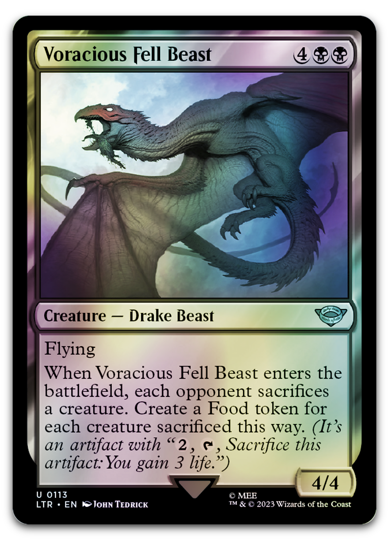 Voracious Fell Beast (Universes Beyond: The Lord of the Rings: Tales of Middle-earth)