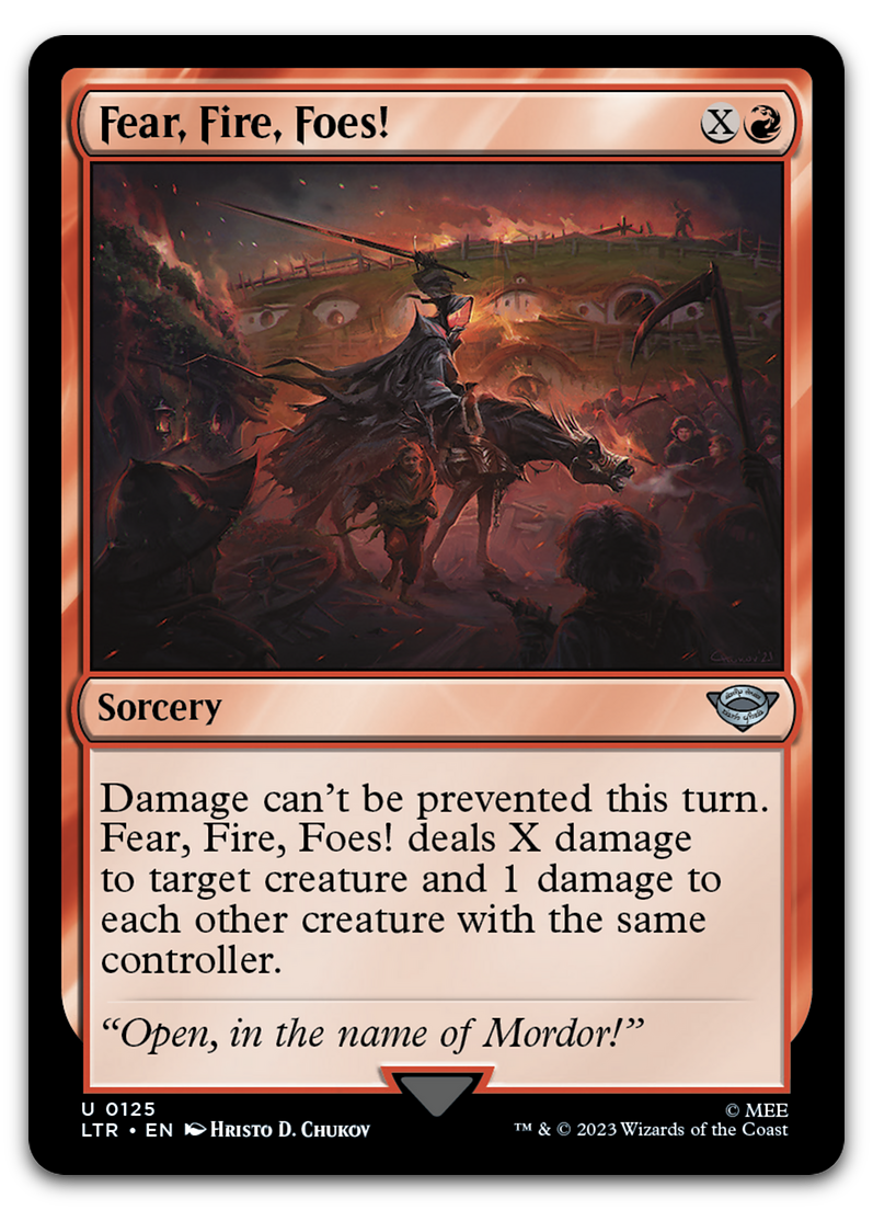 Fear, Fire, Foes! (Universes Beyond: The Lord of the Rings: Tales of Middle-earth)