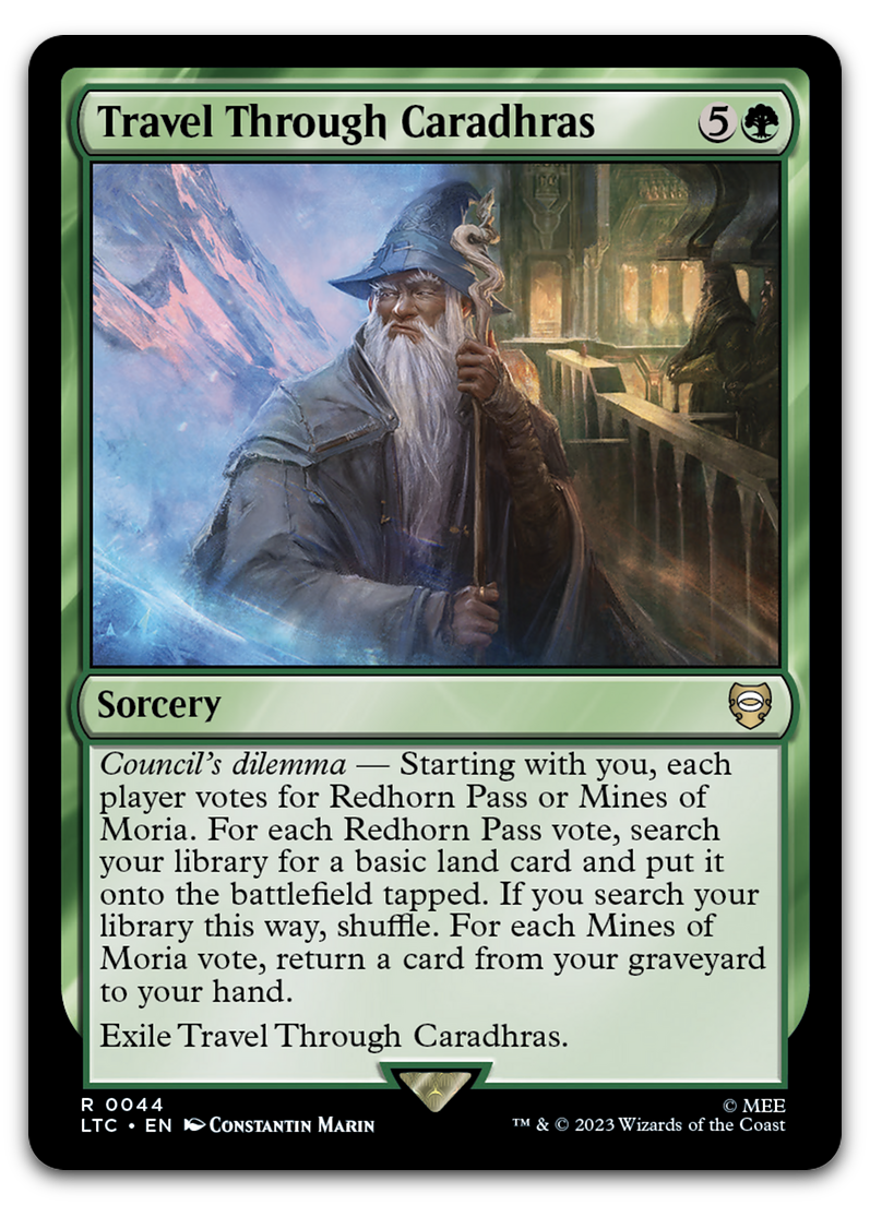 Travel Through Caradhras (Commander: The Lord of the Rings: Tales of Middle-earth)