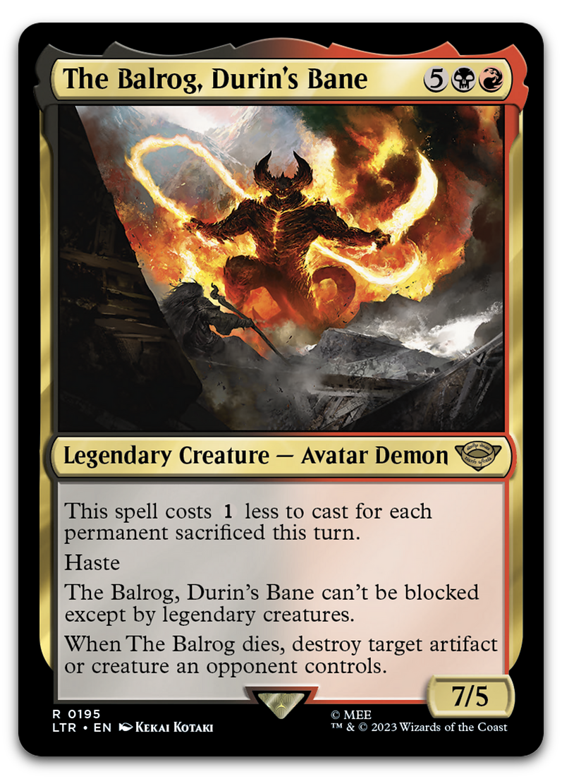 The Balrog, Durin's Bane (Universes Beyond: The Lord of the Rings: Tales of Middle-earth)