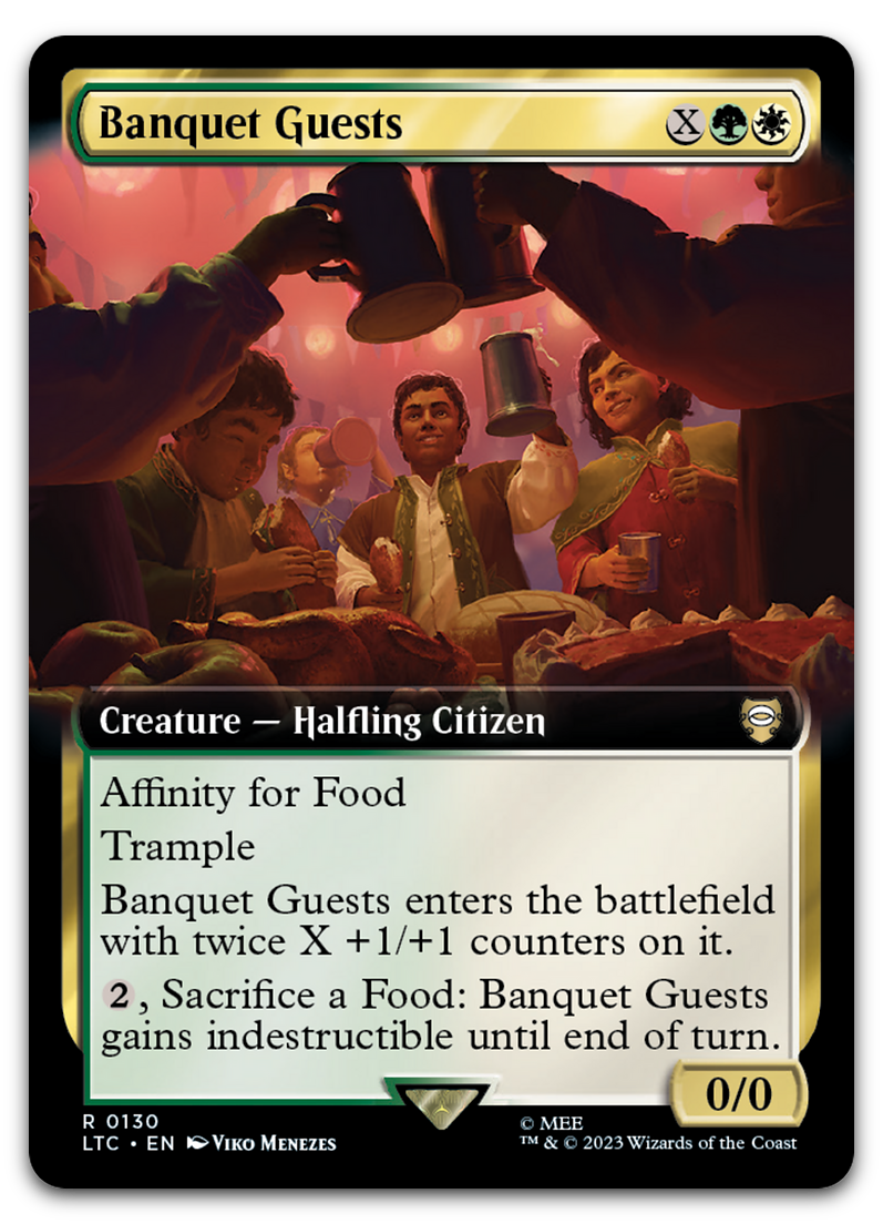 Banquet Guests (Extended Art) (Commander: The Lord of the Rings: Tales of Middle-earth)