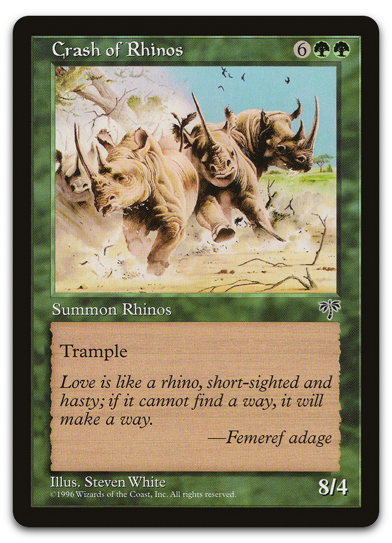 Crash of Rhinos (Mirage)