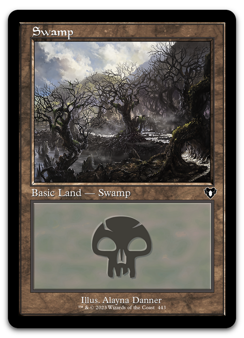 Swamp (443) (Retro Frame) (Commander Masters)