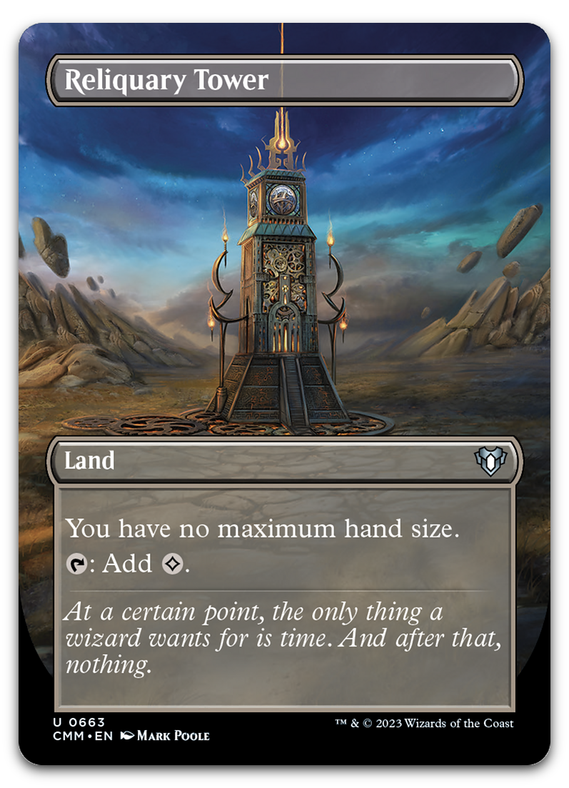 Reliquary Tower (Borderless) (Commander Masters)