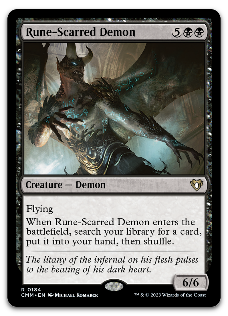 Rune-Scarred Demon (Commander Masters)