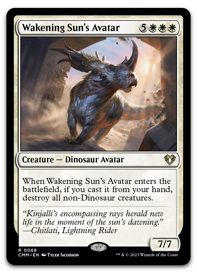 Wakening Sun's Avatar (Commander Masters)