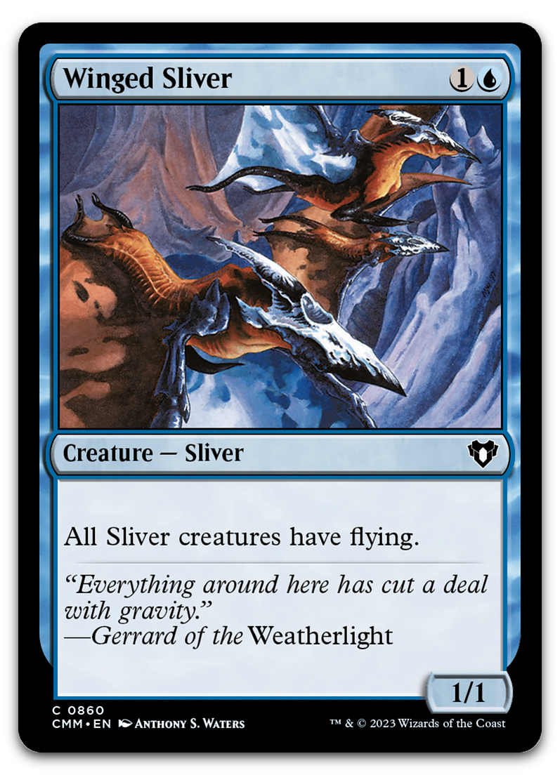 Winged Sliver (Commander Masters)
