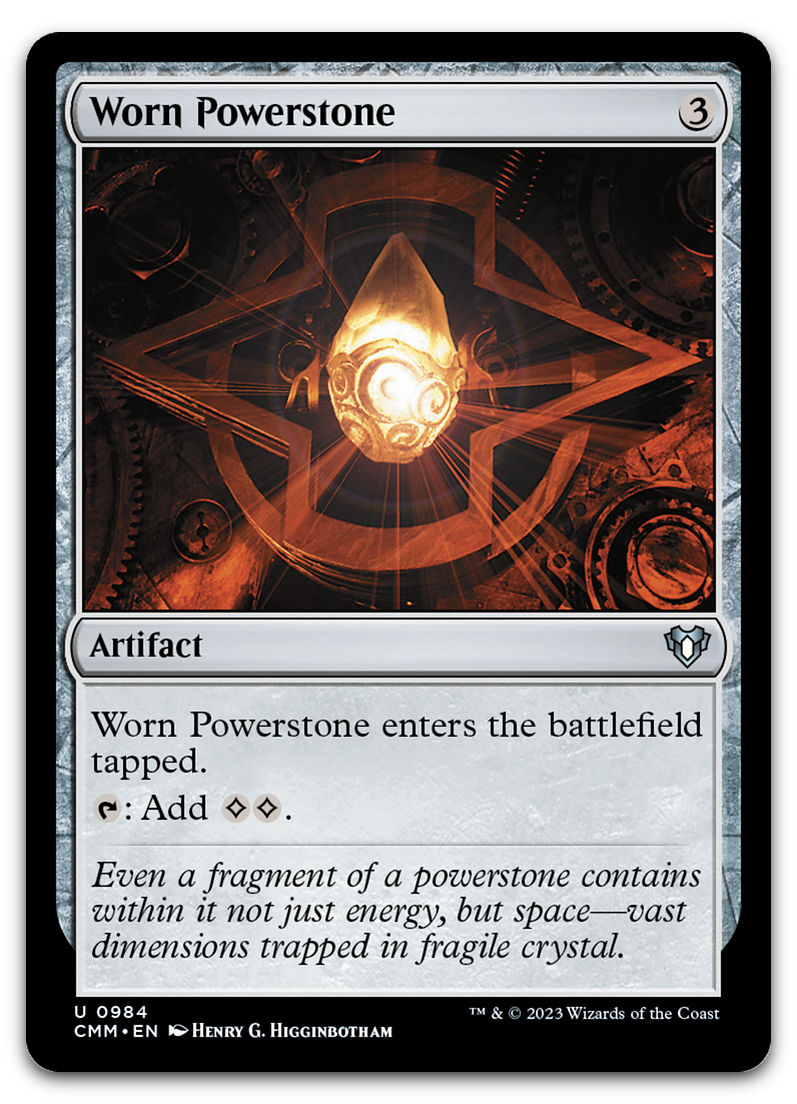 Worn Powerstone (Commander Masters)