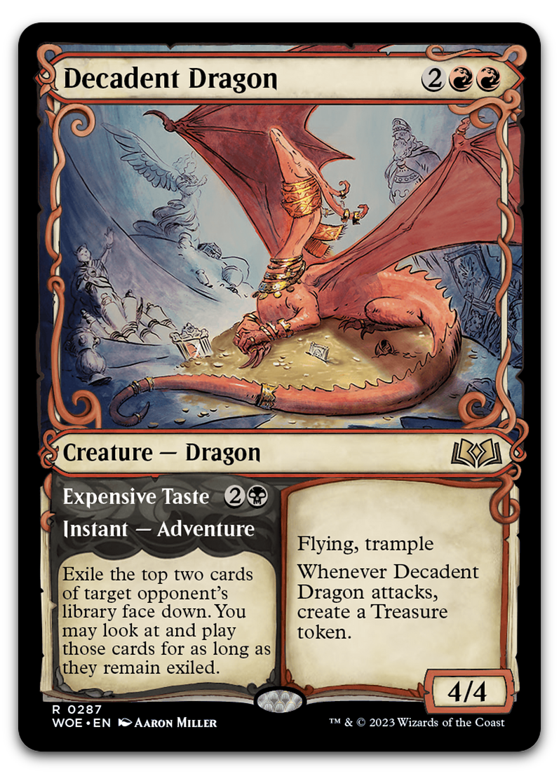 Decadent Dragon (Showcase) (Wilds of Eldraine)
