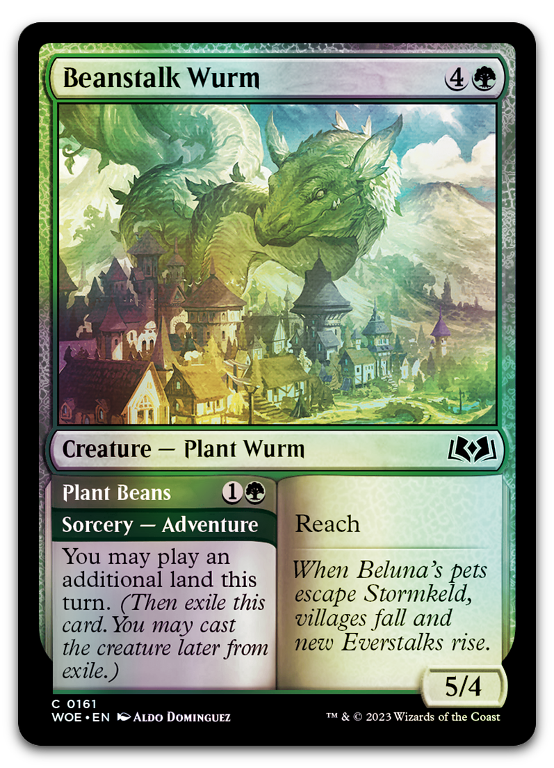 Beanstalk Wurm (Wilds of Eldraine)