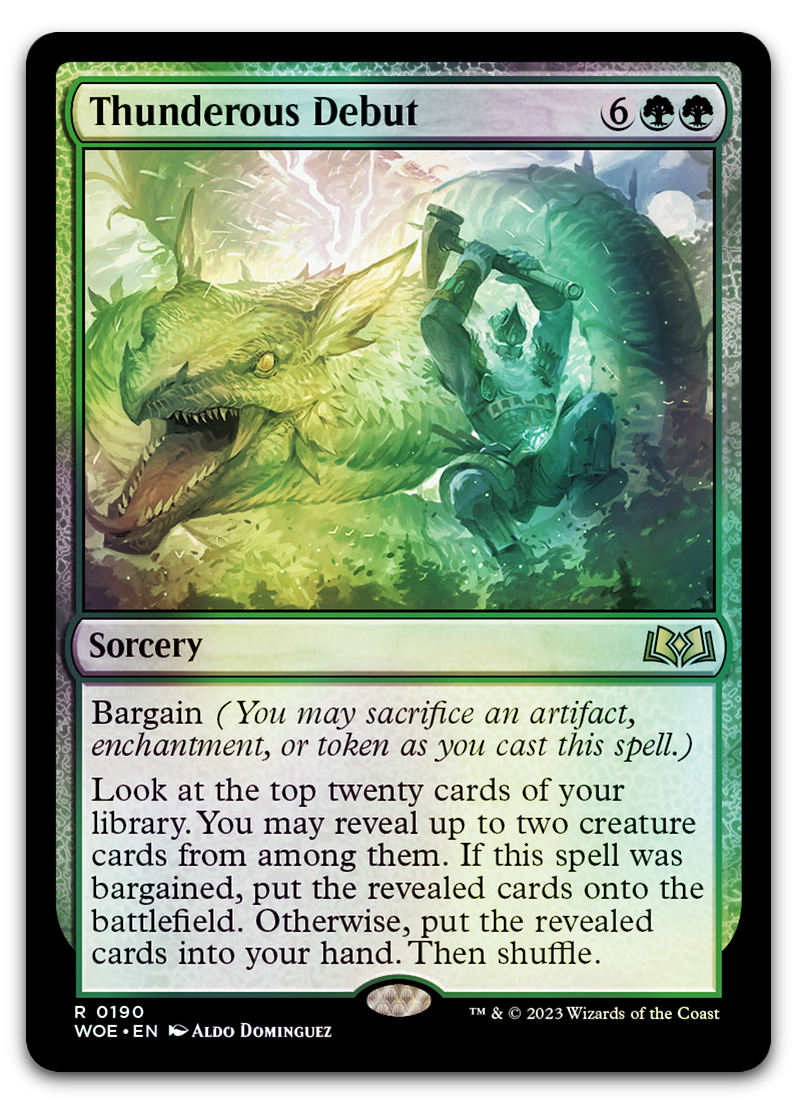 Thunderous Debut (Wilds of Eldraine)