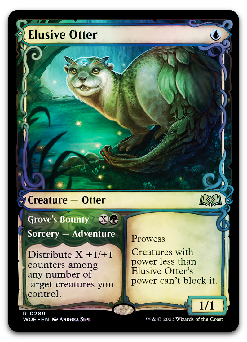 Elusive Otter (Showcase) (Wilds of Eldraine)