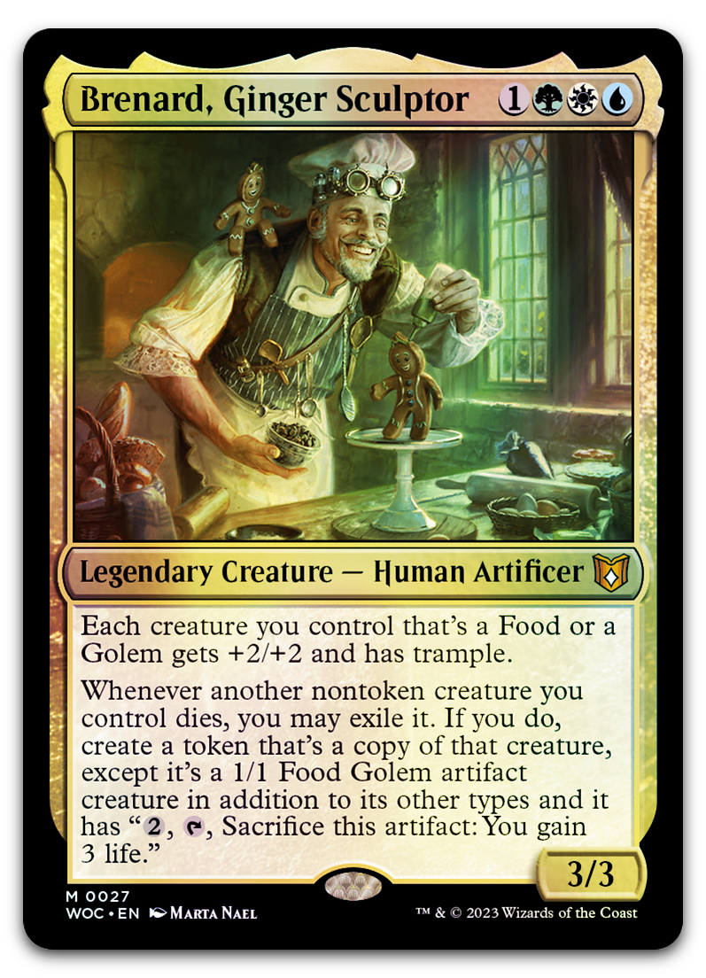 eldraine cards mtg Brenard, Ginger Sculptor