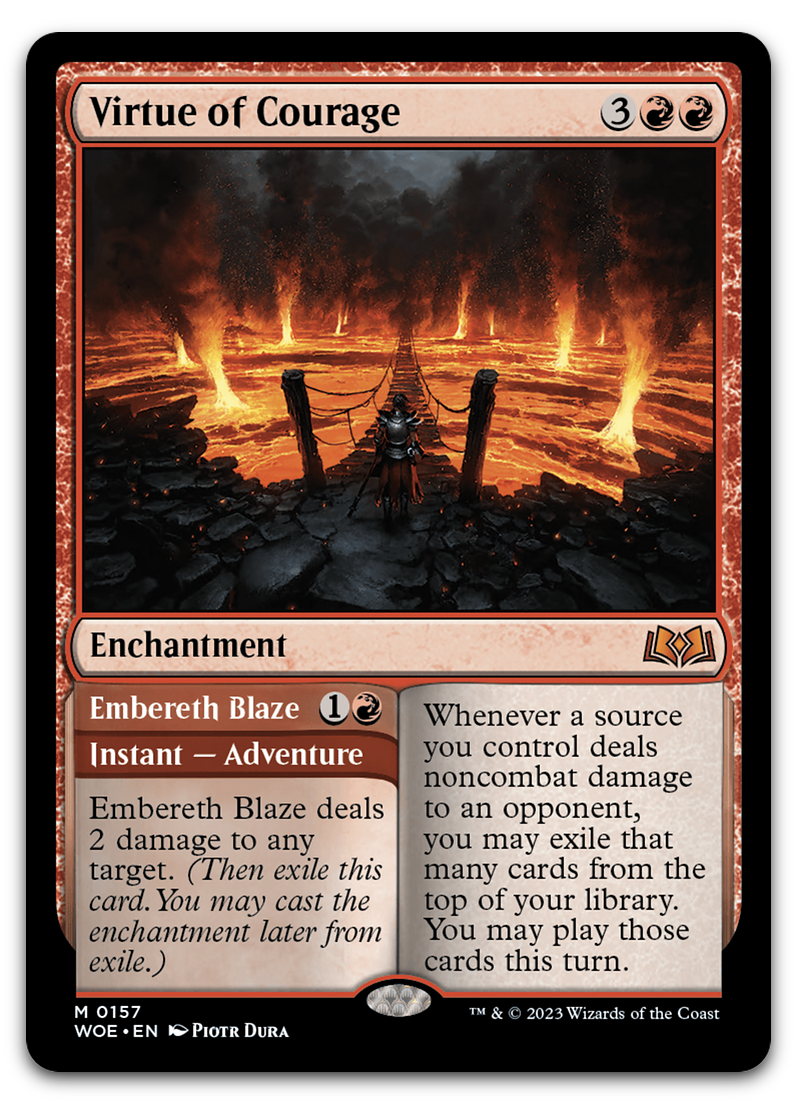 Virtue of Courage (Wilds of Eldraine)