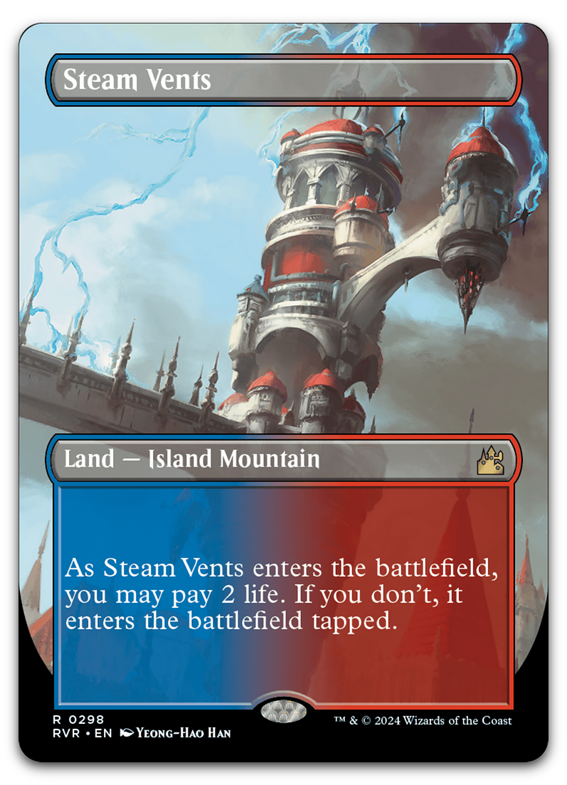 Steam Vents (Borderless) (Ravnica Remastered)