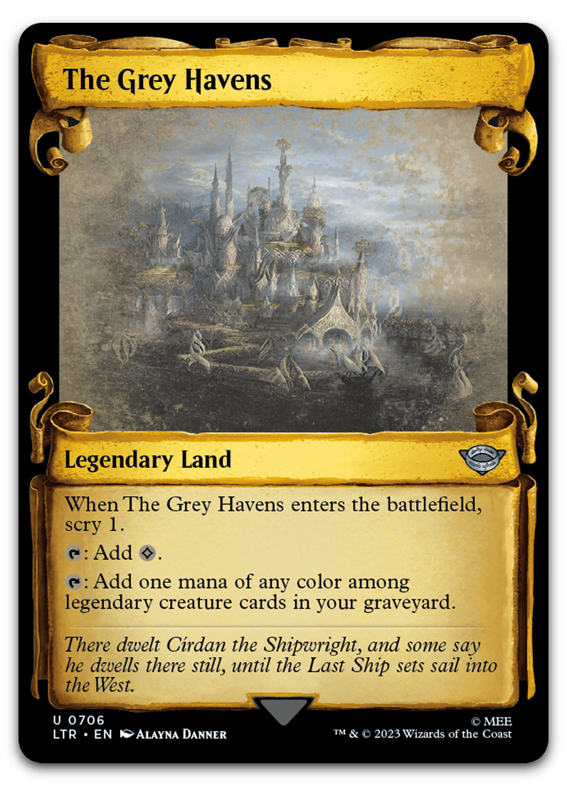 The Grey Havens (Showcase Scrolls) (Universes Beyond: The Lord of the Rings: Tales of Middle-earth)