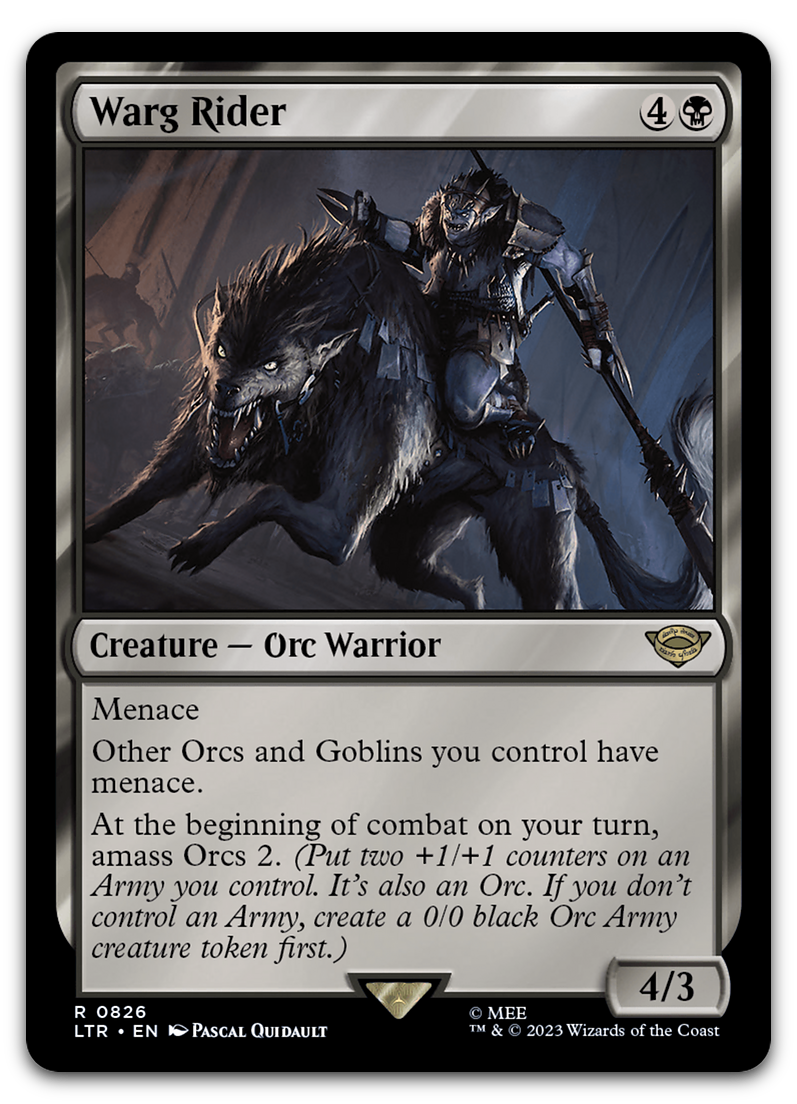 Warg Rider (Universes Beyond: The Lord of the Rings: Tales of Middle-earth)