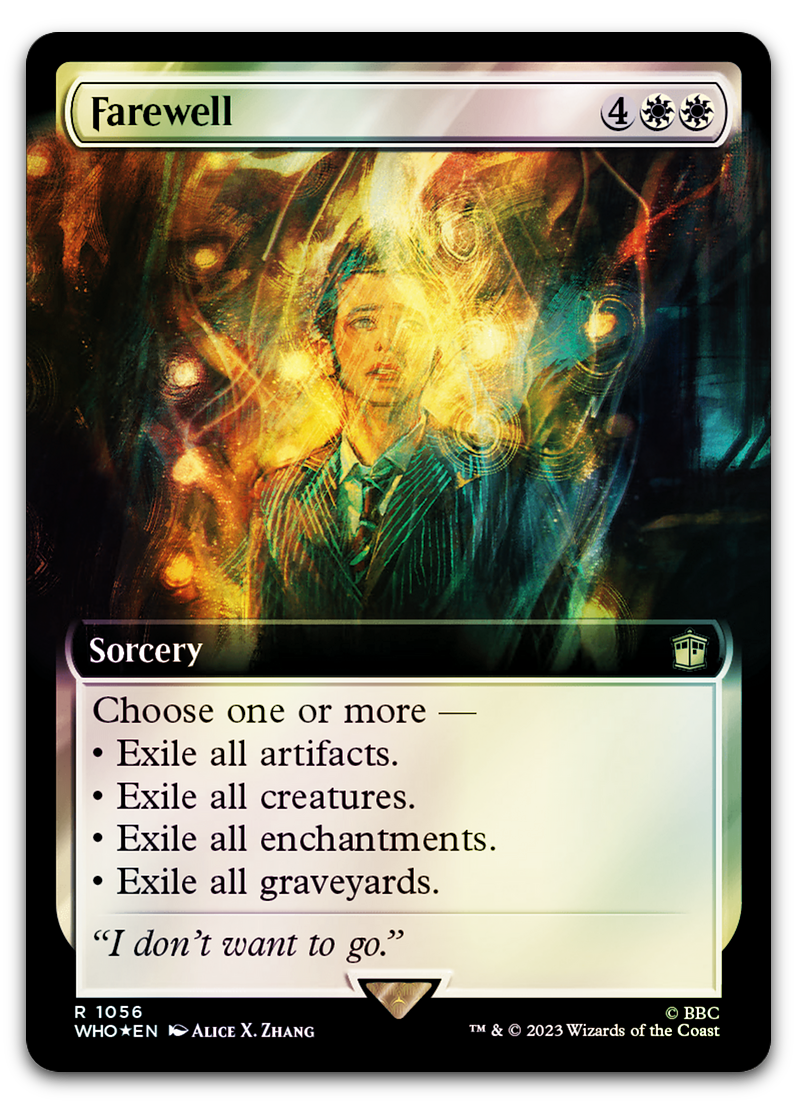 Farewell (Extended Art) (Surge Foil) (Universes Beyond: Doctor Who)