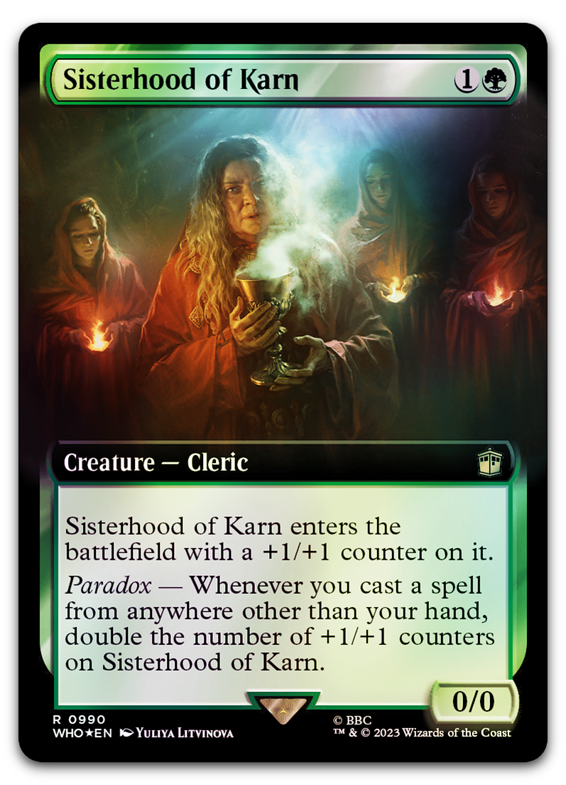 Sisterhood of Karn (Extended Art) (Surge Foil) (Universes Beyond: Doctor Who)