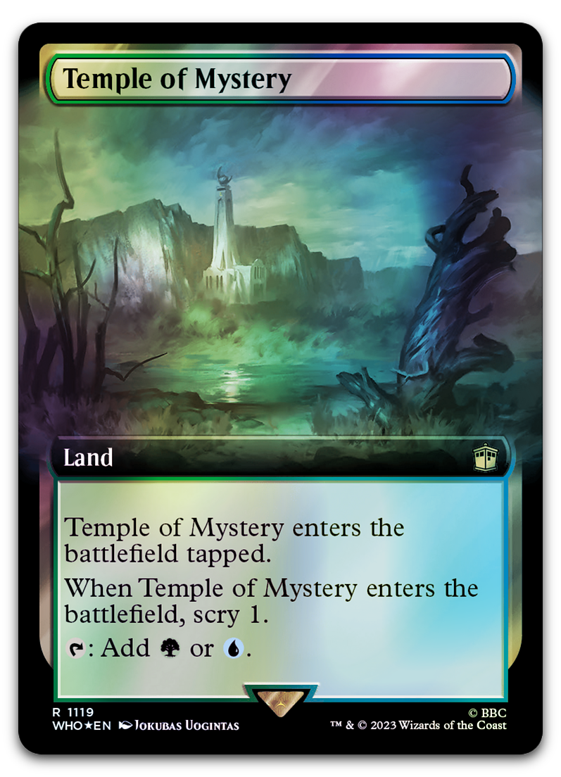 Temple of Mystery (Extended Art) (Surge Foil) (Universes Beyond: Doctor Who)