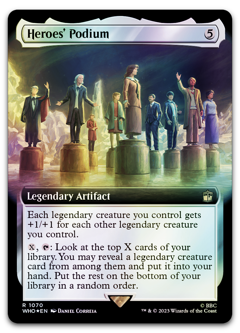 Heroes' Podium (Extended Art) (Surge Foil) (Universes Beyond: Doctor Who)