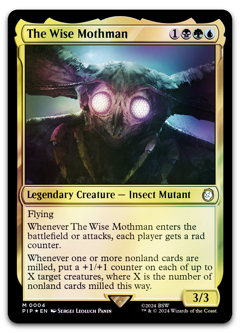 the wise mothman mtg card The Wise Mothman (Universes Beyond: Fallout) – Cardsurfer Games