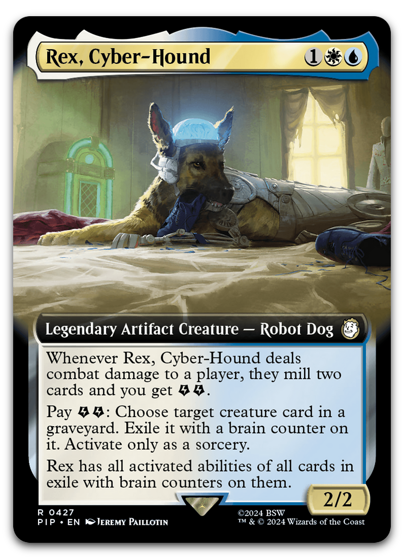Rex, Cyber-Hound (Extended Art) (Universes Beyond: Fallout)