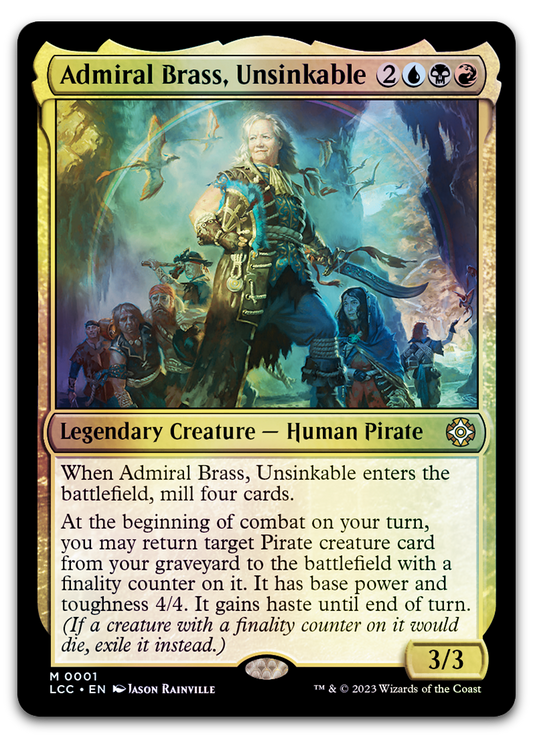 Admiral Brass, Unsinkable (Commander: The Lost Caverns of Ixalan)