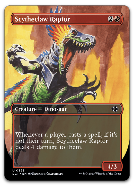 Scytheclaw Raptor (Borderless) (The Lost Caverns of Ixalan)