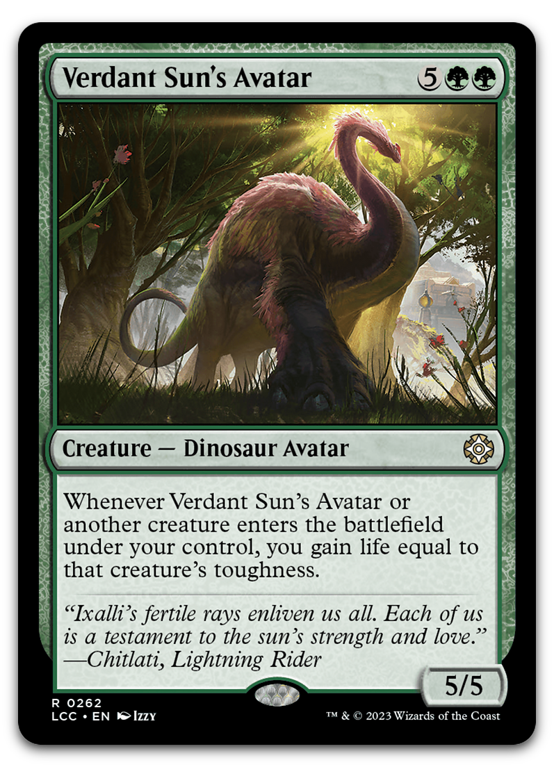 Verdant Sun's Avatar (Commander: The Lost Caverns of Ixalan)