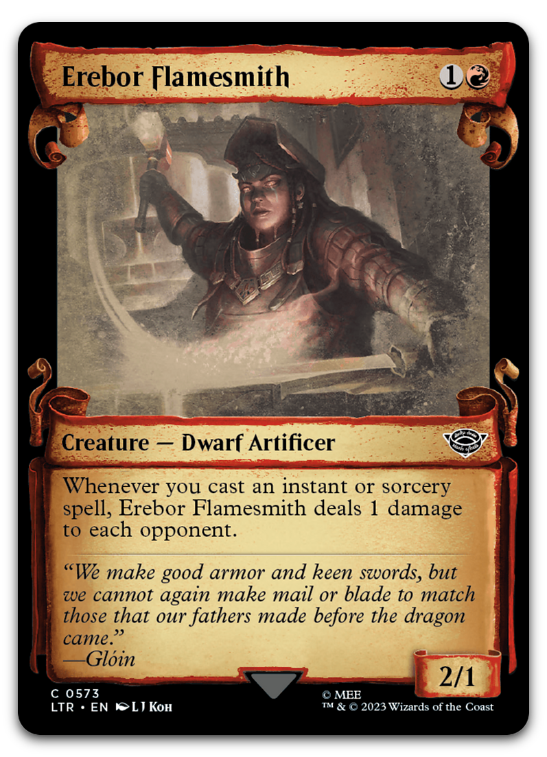 Erebor Flamesmith (Showcase Scrolls) (Universes Beyond: The Lord of the Rings: Tales of Middle-earth)