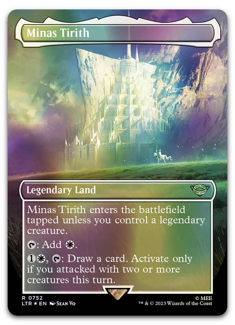 Minas Tirith (Borderless) (Surge Foil) (Universes Beyond: The Lord of the Rings: Tales of Middle-earth)