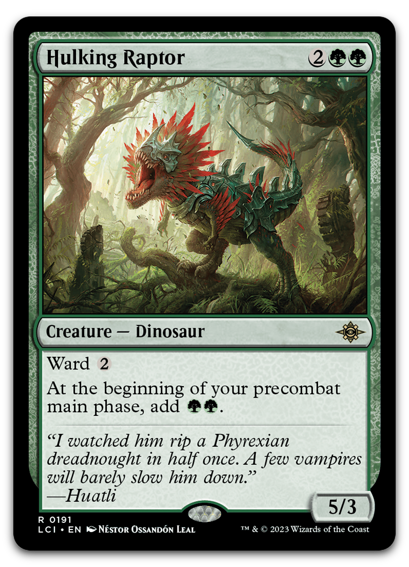 Hulking Raptor (The Lost Caverns of Ixalan)
