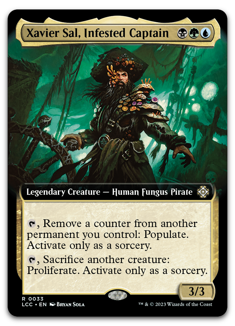 Xavier Sal, Infested Captain (Extended Art) (Commander: The Lost Caverns of Ixalan)