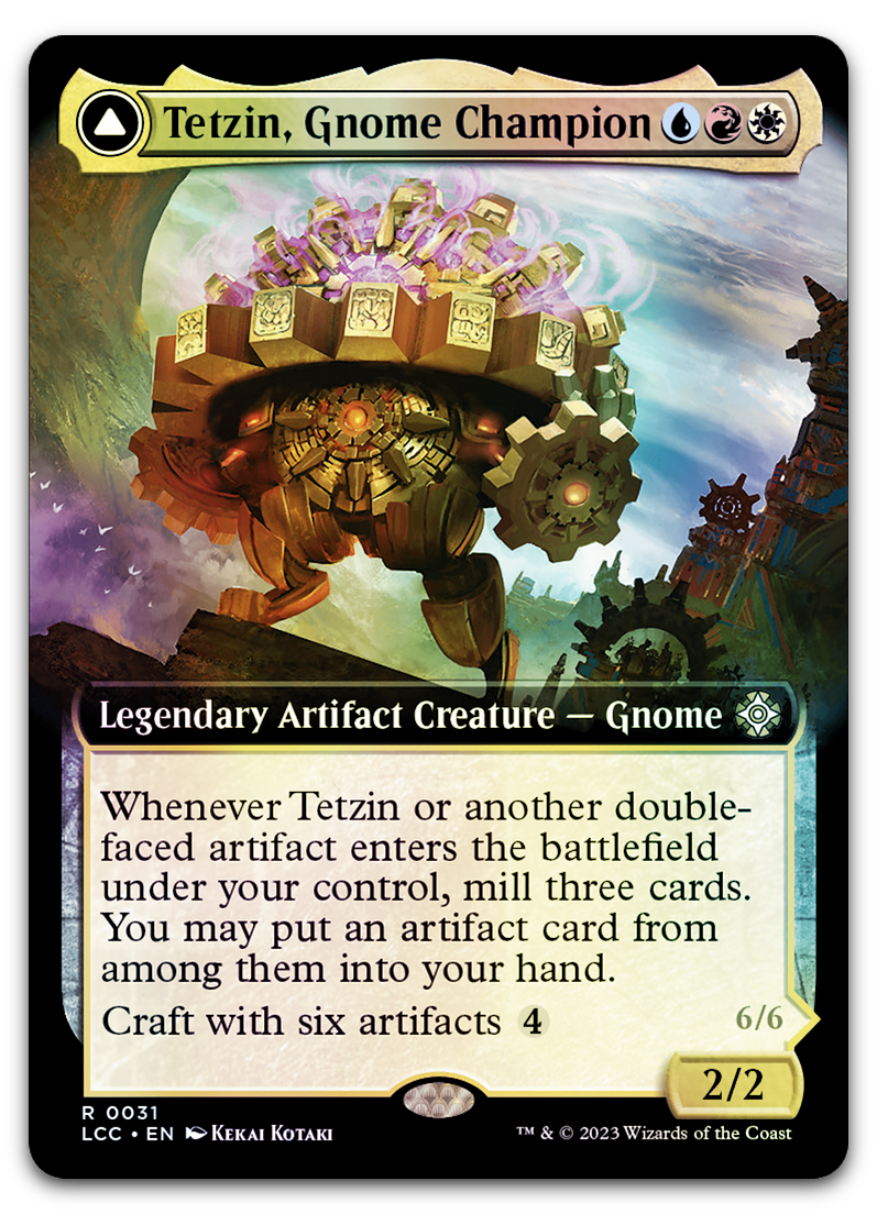 Tetzin, Gnome Champion (Extended Art) (Commander: The Lost Caverns of Ixalan)